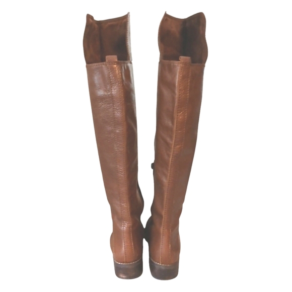 Nine West Tall Brown Leather Knee High Boots size 7 - Picture 7 of 14